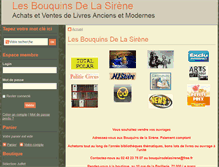 Tablet Screenshot of lesbouquinsdelasirene.com